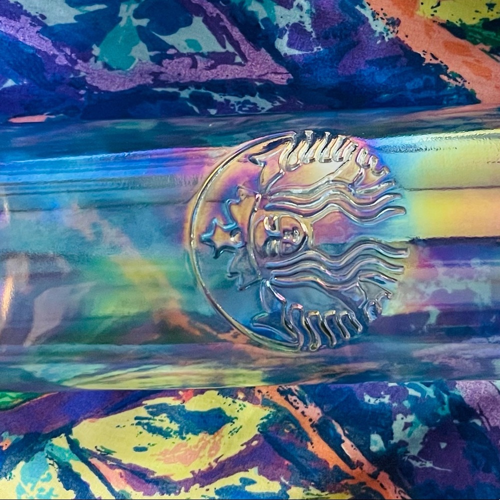 Starbucks Recycled Glass Rainbow Slick Water Bottle